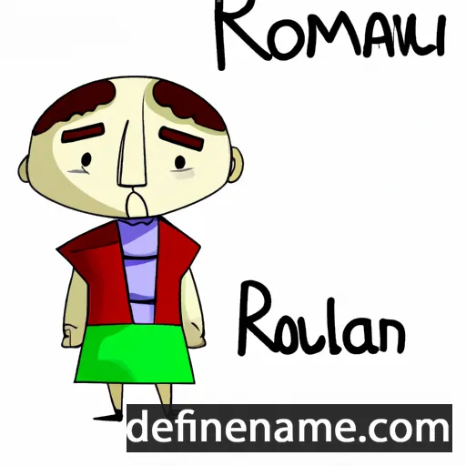 cartoon of the name Romauli