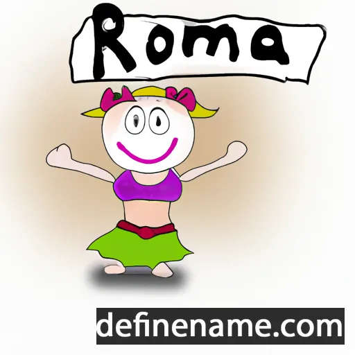 cartoon of the name Romča