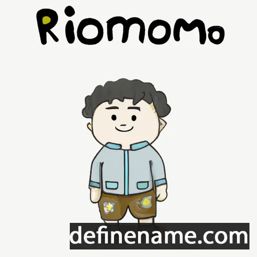 cartoon of the name Romchang