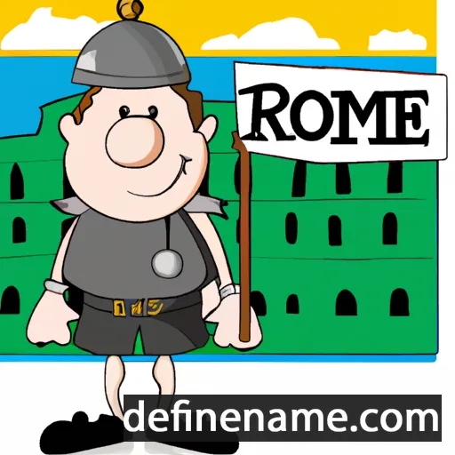 cartoon of the name Rome