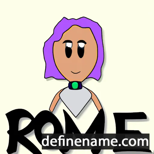 cartoon of the name Romee