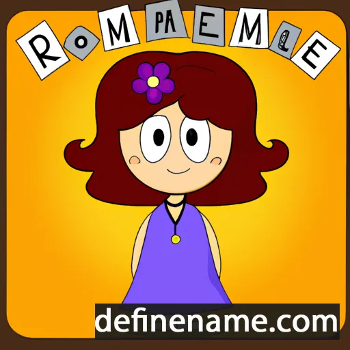 cartoon of the name Romela