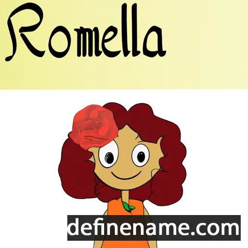 cartoon of the name Romela