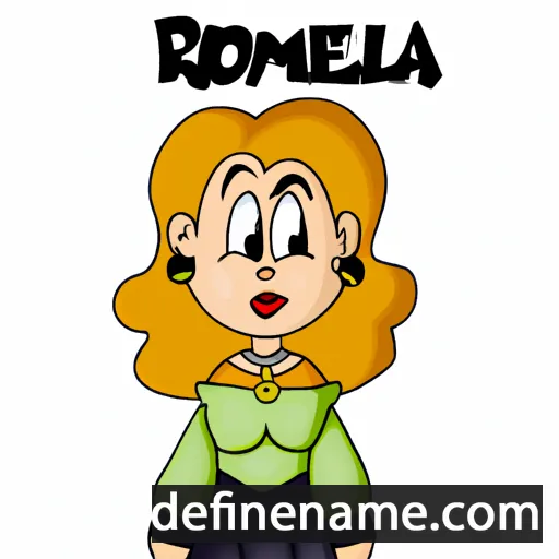 cartoon of the name Romella