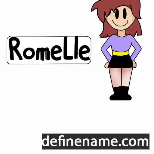 cartoon of the name Romelle