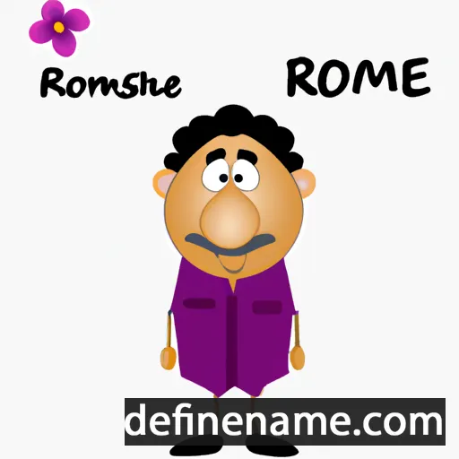 cartoon of the name Romesh