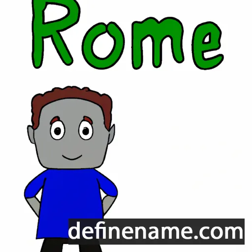 cartoon of the name Romiel