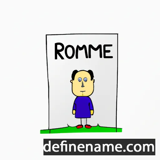 cartoon of the name Romieu