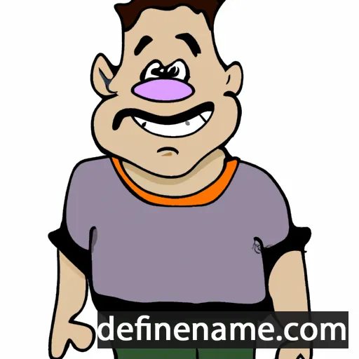 cartoon of the name Romildo