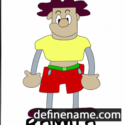 cartoon of the name Romilio