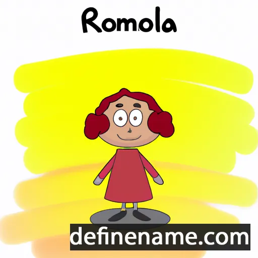 cartoon of the name Romilla