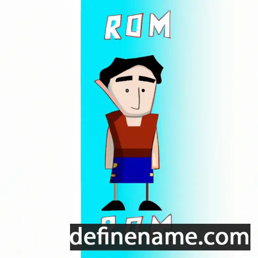 cartoon of the name Romin