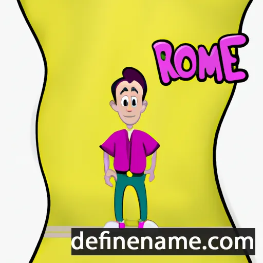 cartoon of the name Romiz