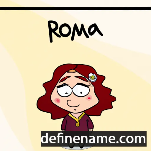 cartoon of the name Romka