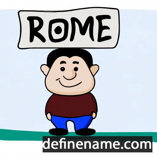 cartoon of the name Romli