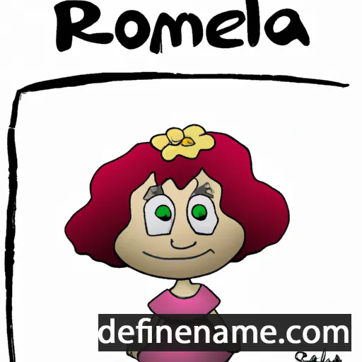 cartoon of the name Rommela