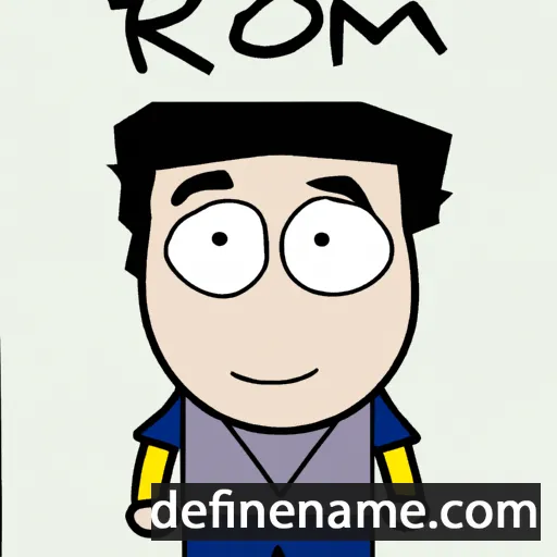 cartoon of the name Romon