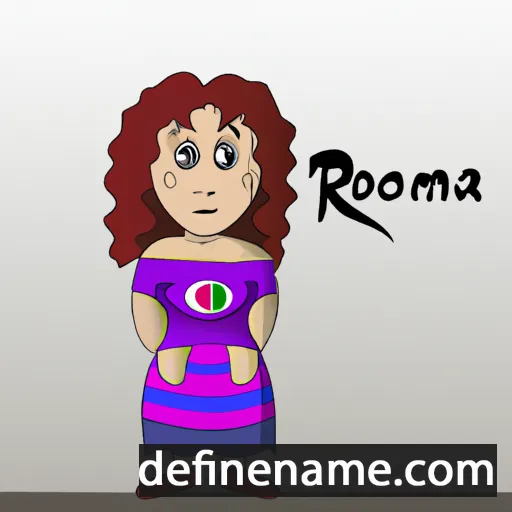 cartoon of the name Romona