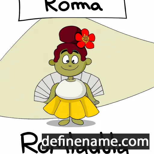 cartoon of the name Romula