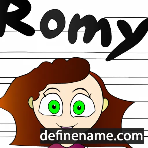 cartoon of the name Romy