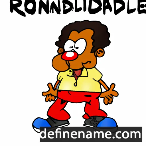 cartoon of the name Ronalde