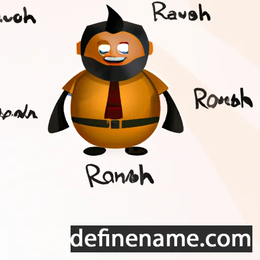 cartoon of the name Ronash