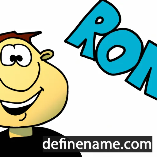 cartoon of the name Rone