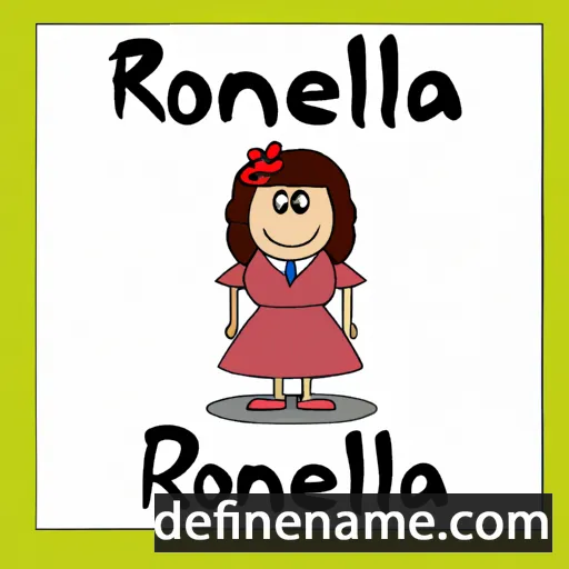 cartoon of the name Ronella