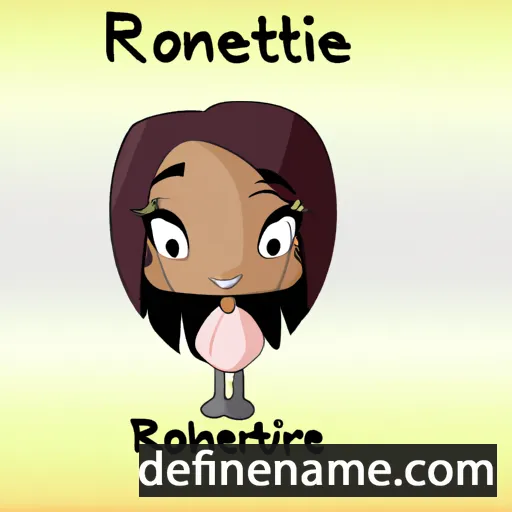 cartoon of the name Ronette