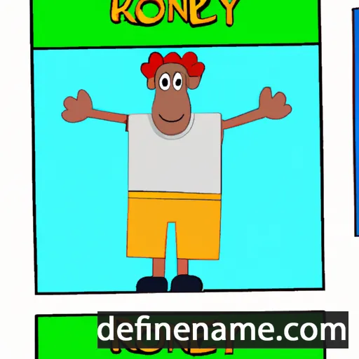 cartoon of the name Roney