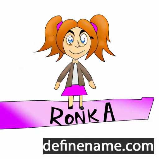 cartoon of the name Ronika