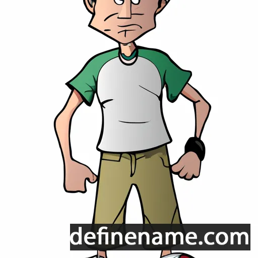 cartoon of the name Ronil