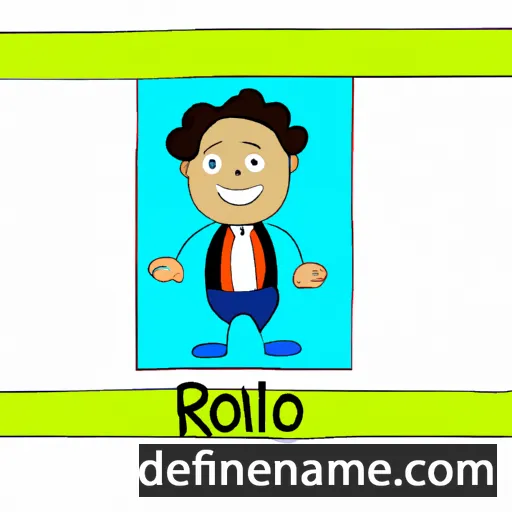 cartoon of the name Ronilo