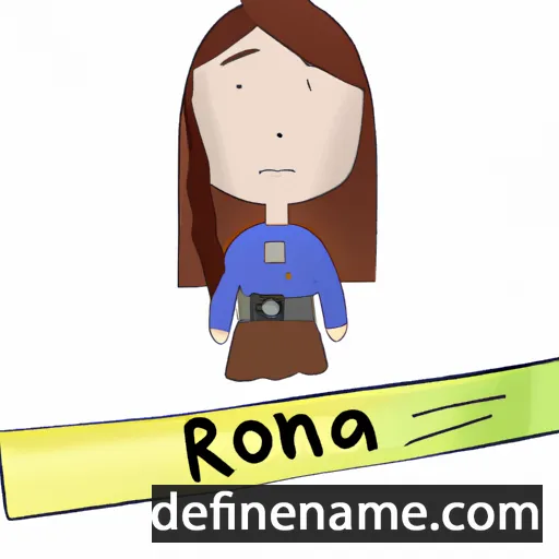 cartoon of the name Ronja