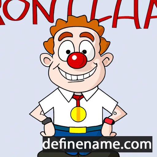 cartoon of the name Ronnald