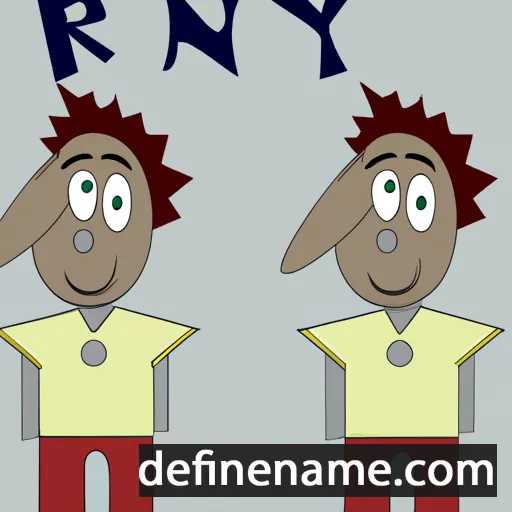 cartoon of the name Rony