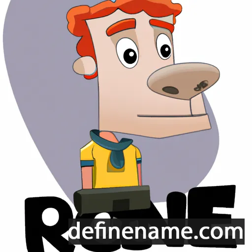 cartoon of the name Roone