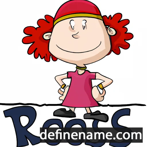 cartoon of the name Ros