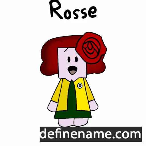 cartoon of the name Rosafiere