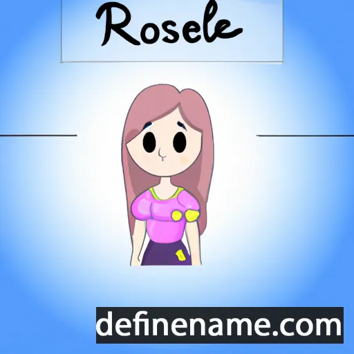 Rosaliee cartoon