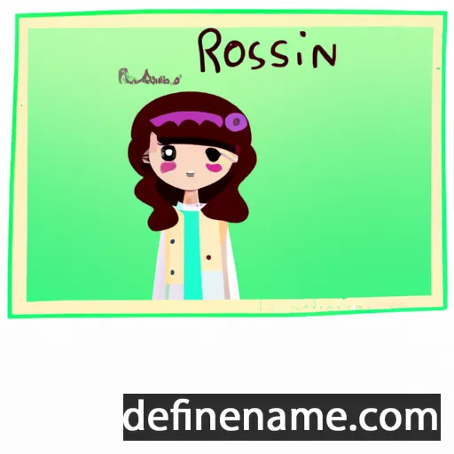 cartoon of the name Rosalin