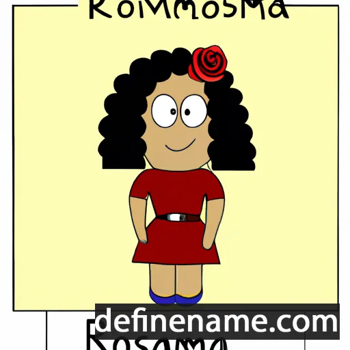 cartoon of the name Rosamara