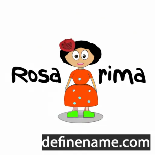 Rosamaría cartoon