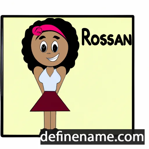 cartoon of the name Rosann