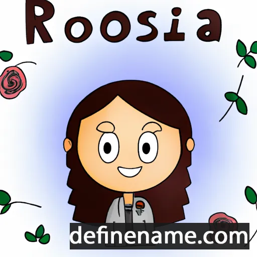 cartoon of the name Rosaria