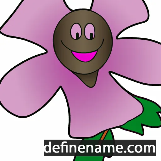 cartoon of the name Rose-of-Sharon