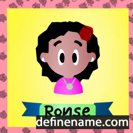 cartoon of the name Roseane