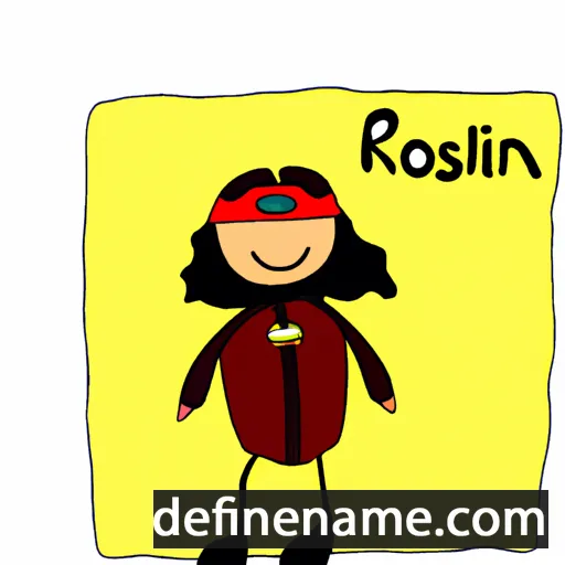 cartoon of the name Roselin