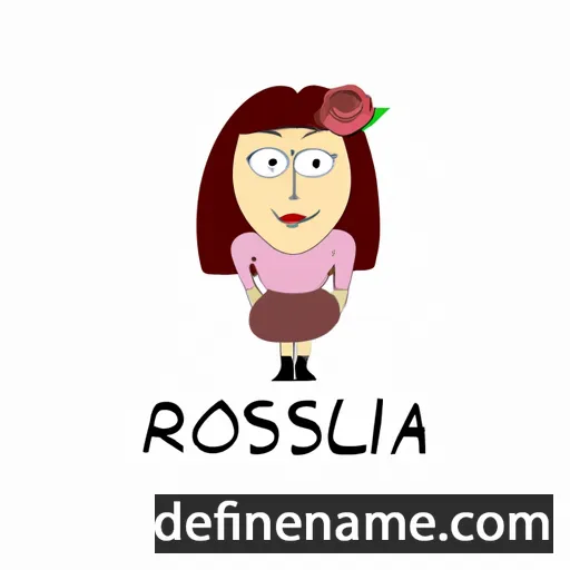 cartoon of the name Roselva