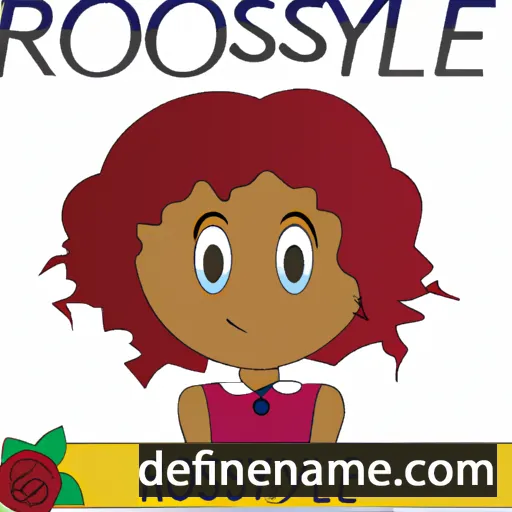 cartoon of the name Roselyne